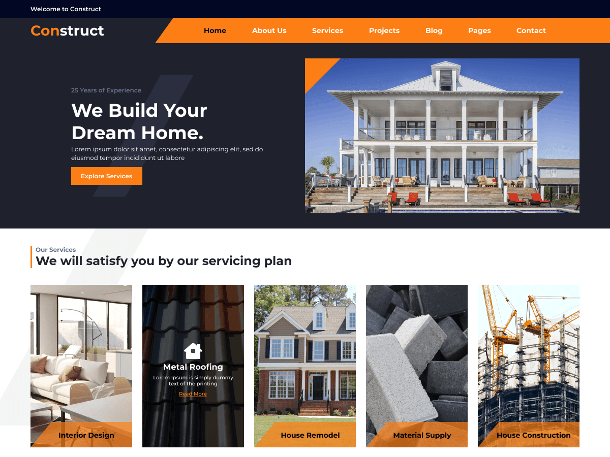Building Contractor - Tema WordPress Building Contractor