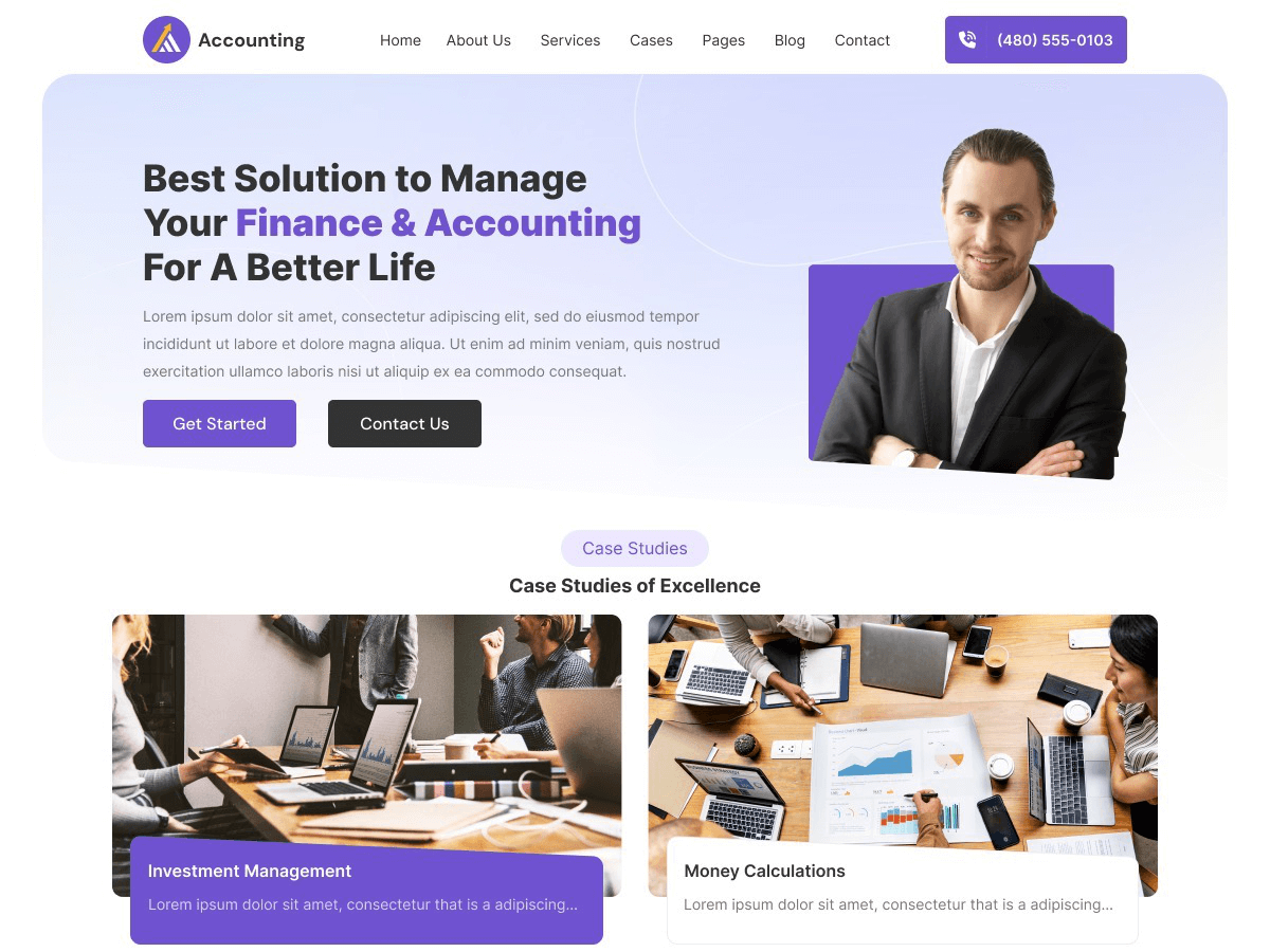Business Accountant - Tema WordPress Business Accountant
