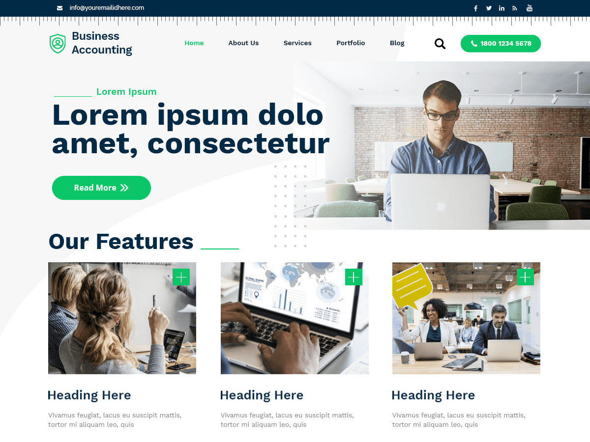 Business Accounting - Tema WordPress Business Accounting