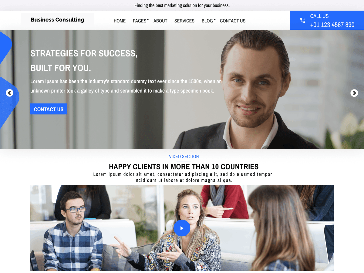 Business Consulting Agency - Tema WordPress Business Consulting Agency