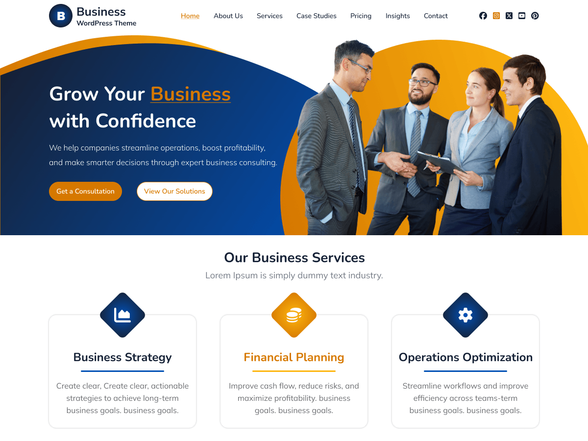 Business Enterprise - Tema WordPress Business Enterprise