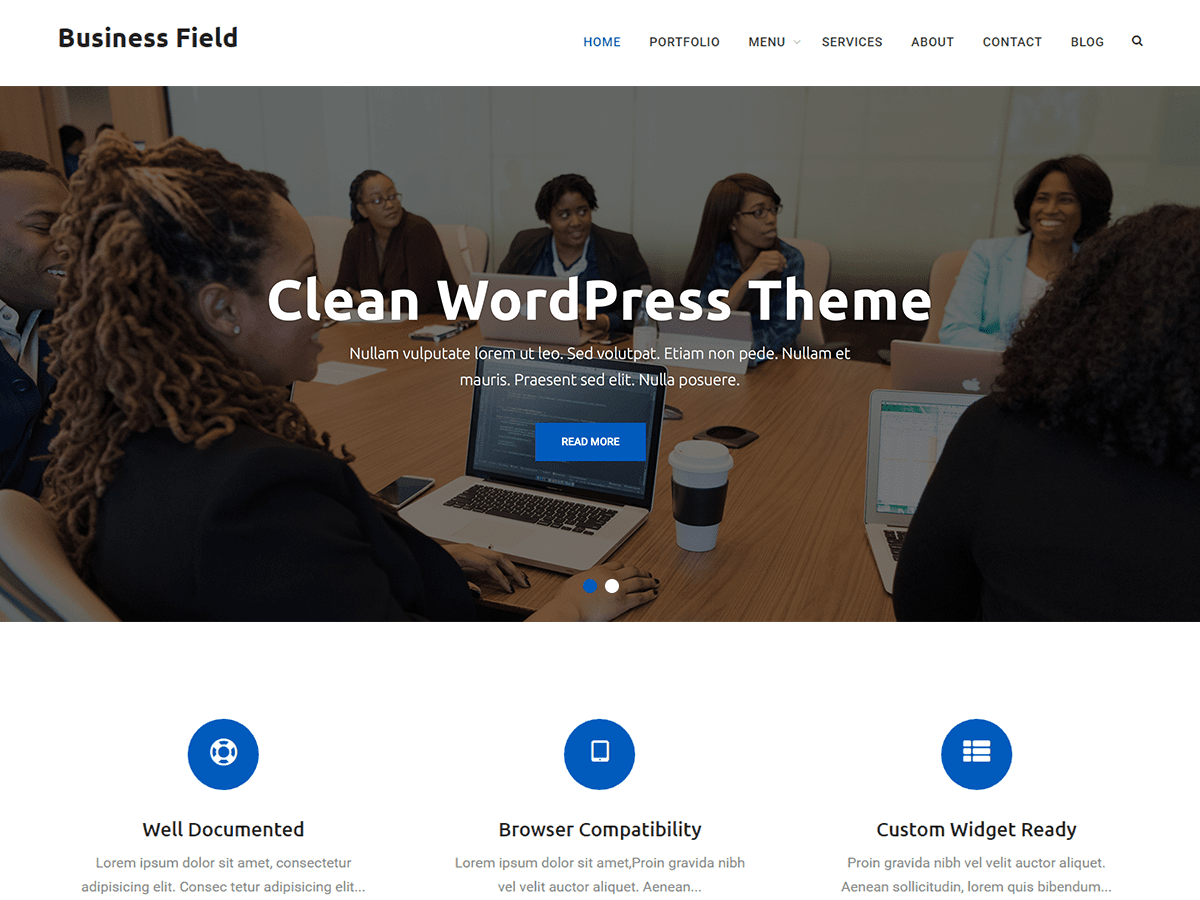 Business Field - Tema WordPress Business Field