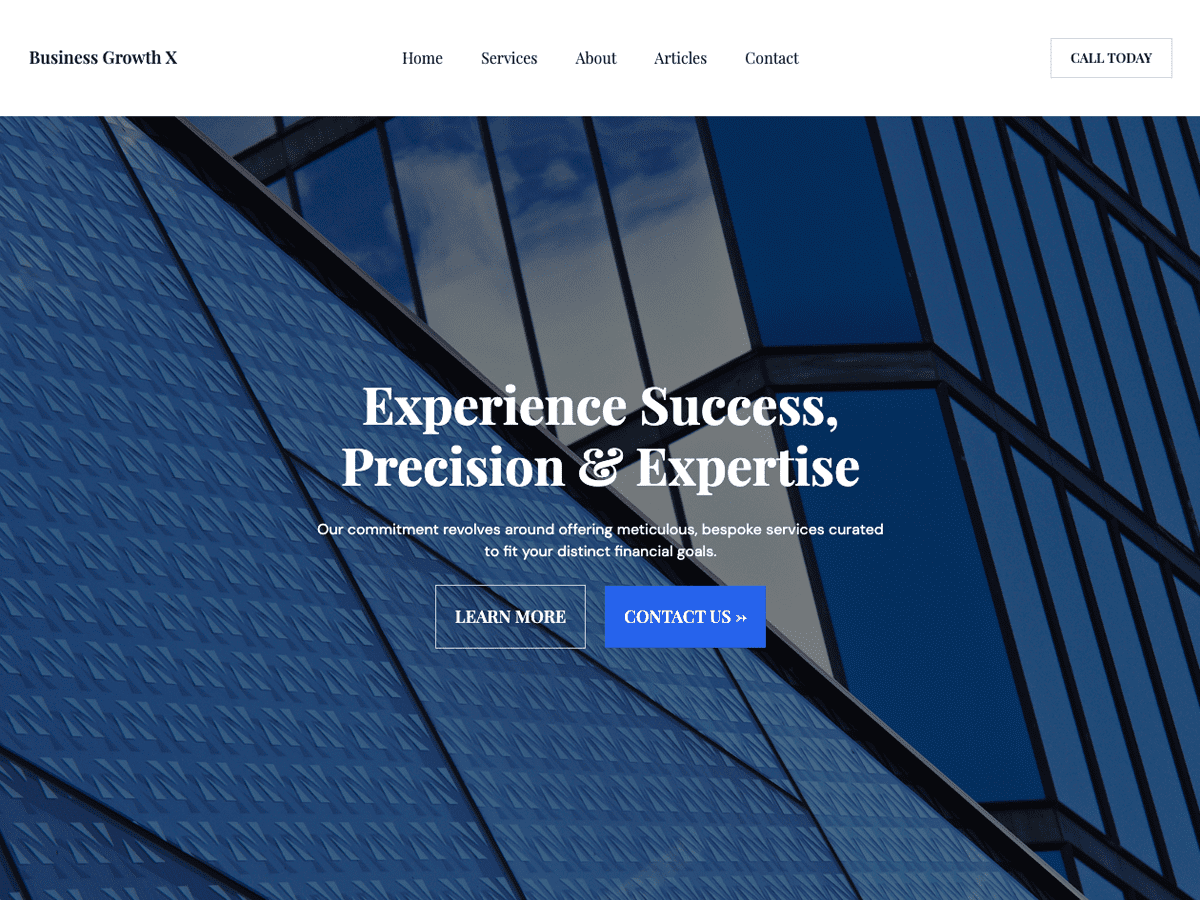 Business Growth X - Tema WordPress Business Growth X
