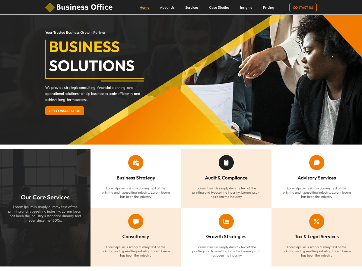 Business Office - Tema WordPress Business Office