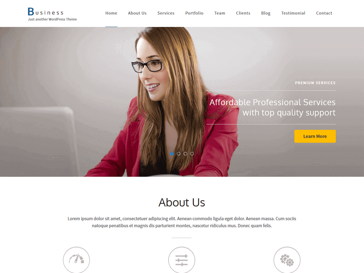 Business One Page - Tema WordPress Business One Page