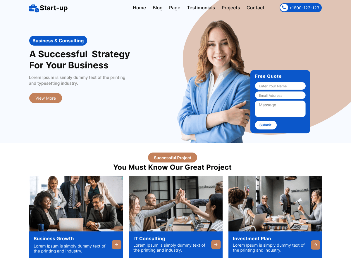 Business Startup Expert - Tema WordPress Business Startup Expert