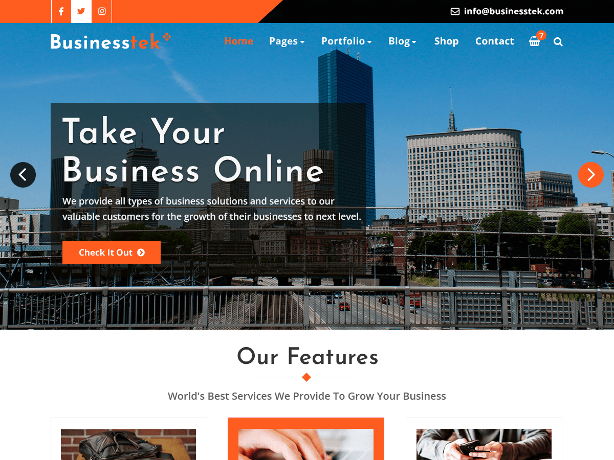 Businesstek - Tema WordPress Businesstek