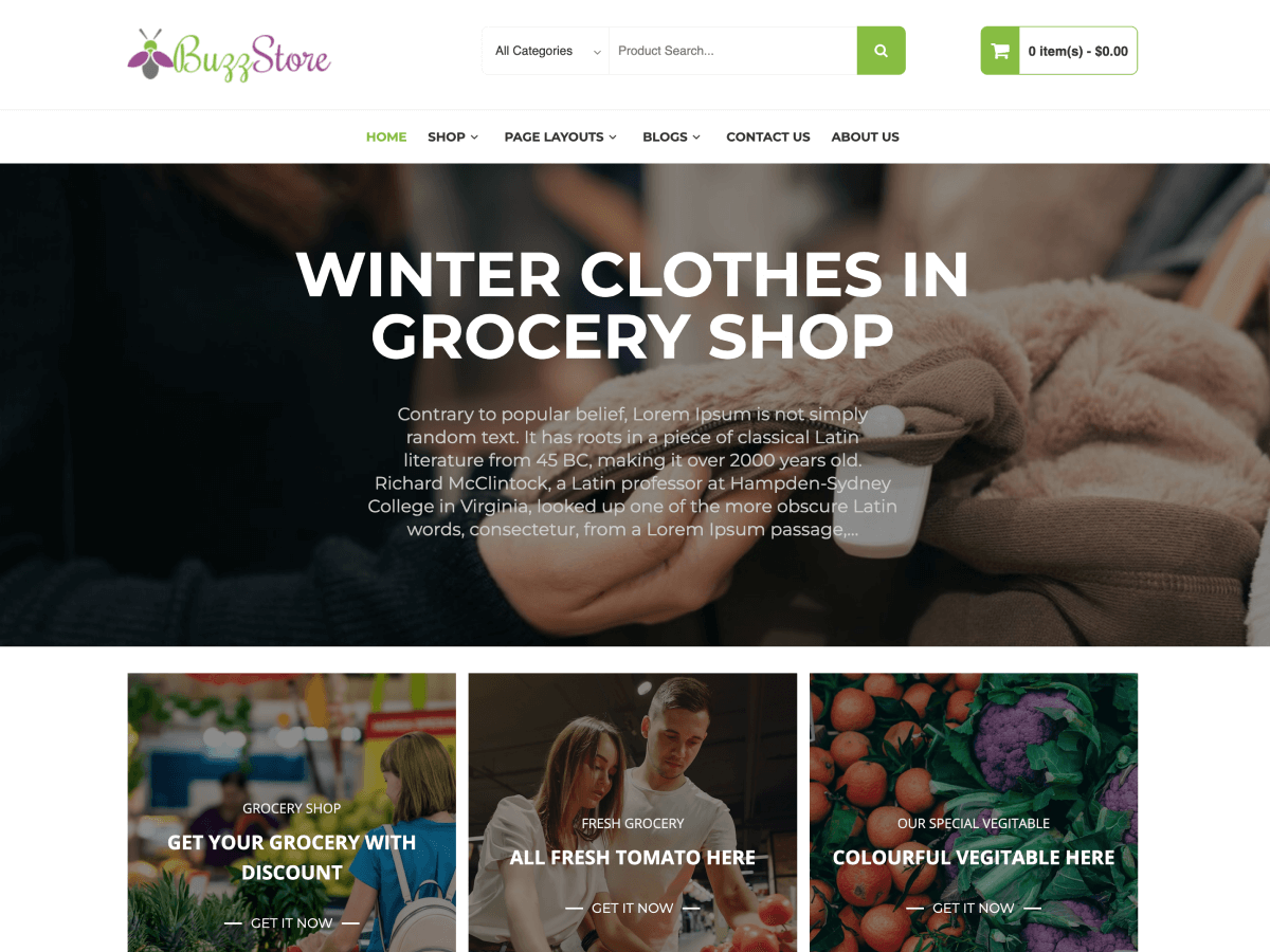 BuzzStore - Tema WordPress BuzzStore