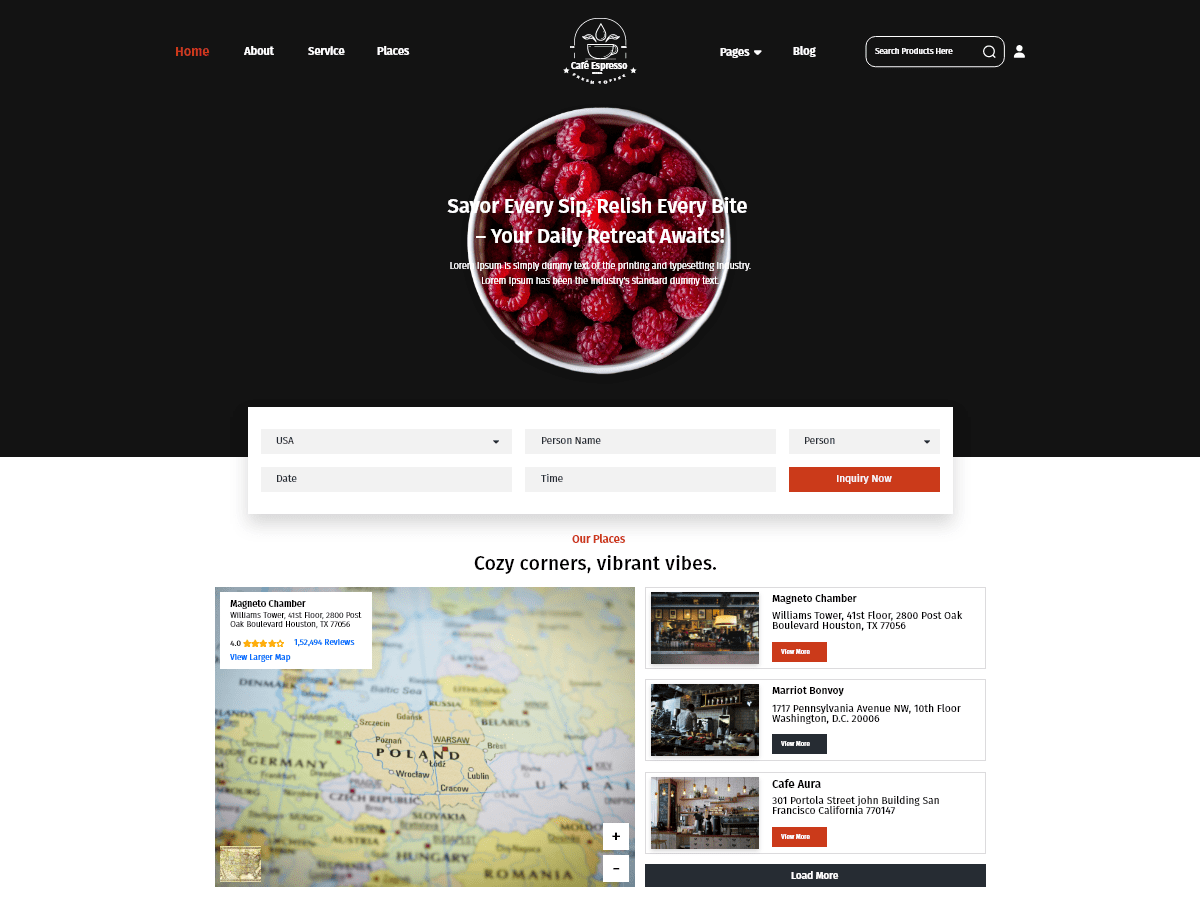 Cafe Coffee Blocks - Tema WordPress Cafe Coffee Blocks