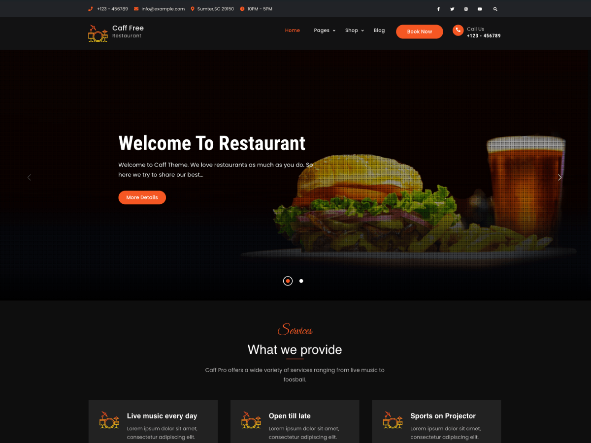 Caff - Tema WordPress Caff