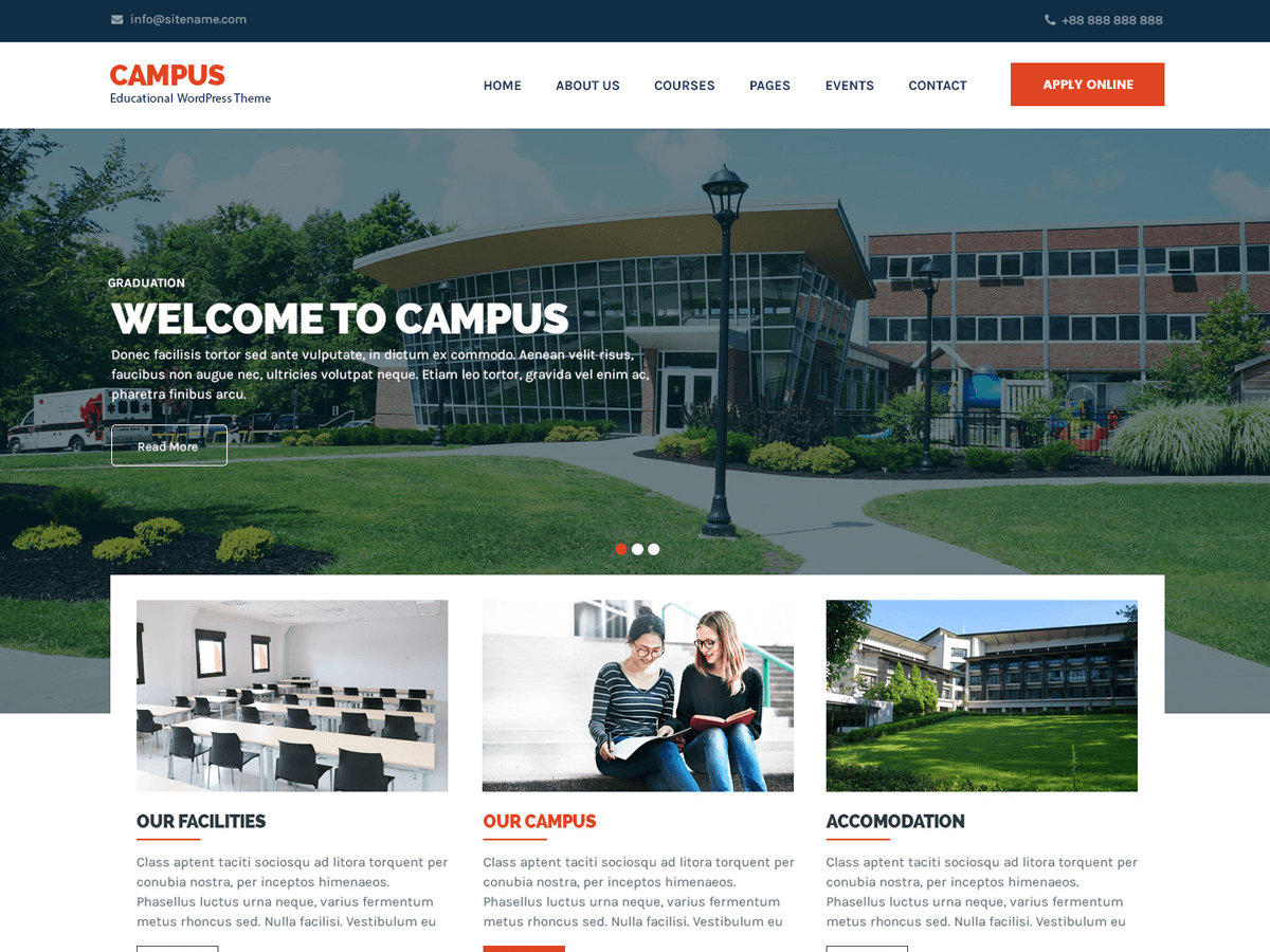 Campus Lite - Tema WordPress Campus Lite
