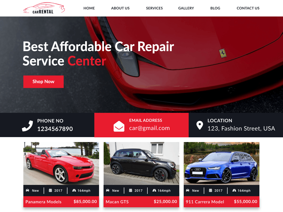 Car Rental Hub - Tema WordPress Car Rental Hub
