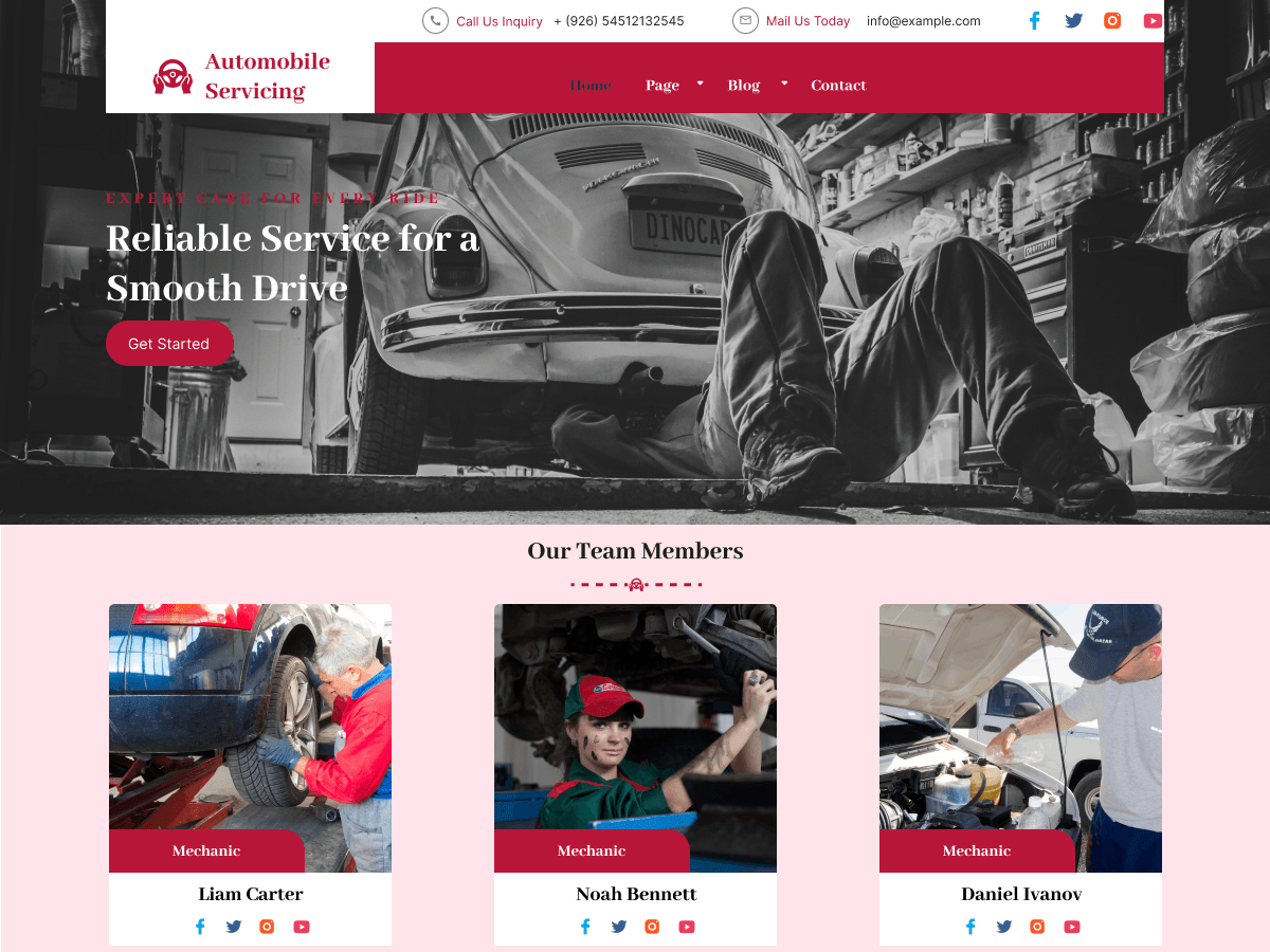 Car Service Center - Tema WordPress Car Service Center