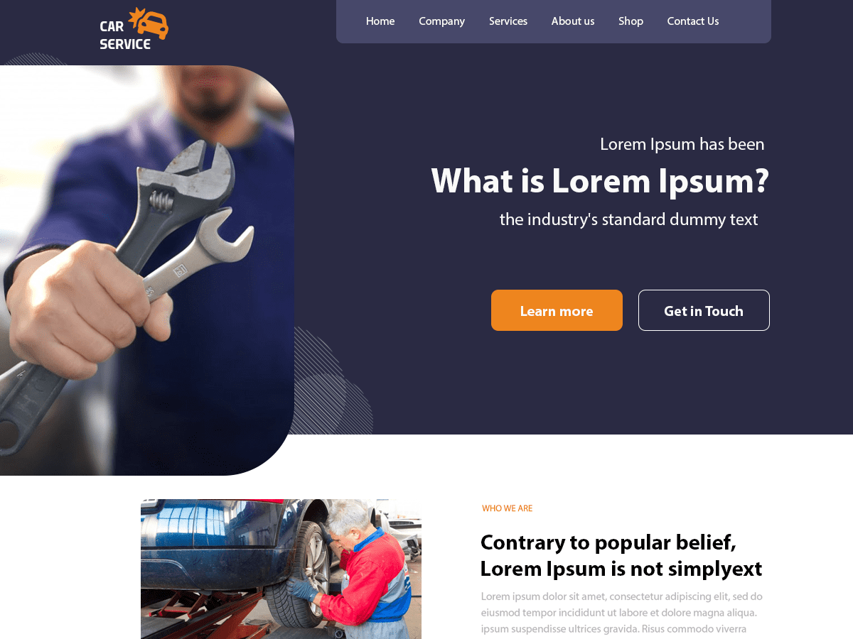 Car Service - Tema WordPress Car Service