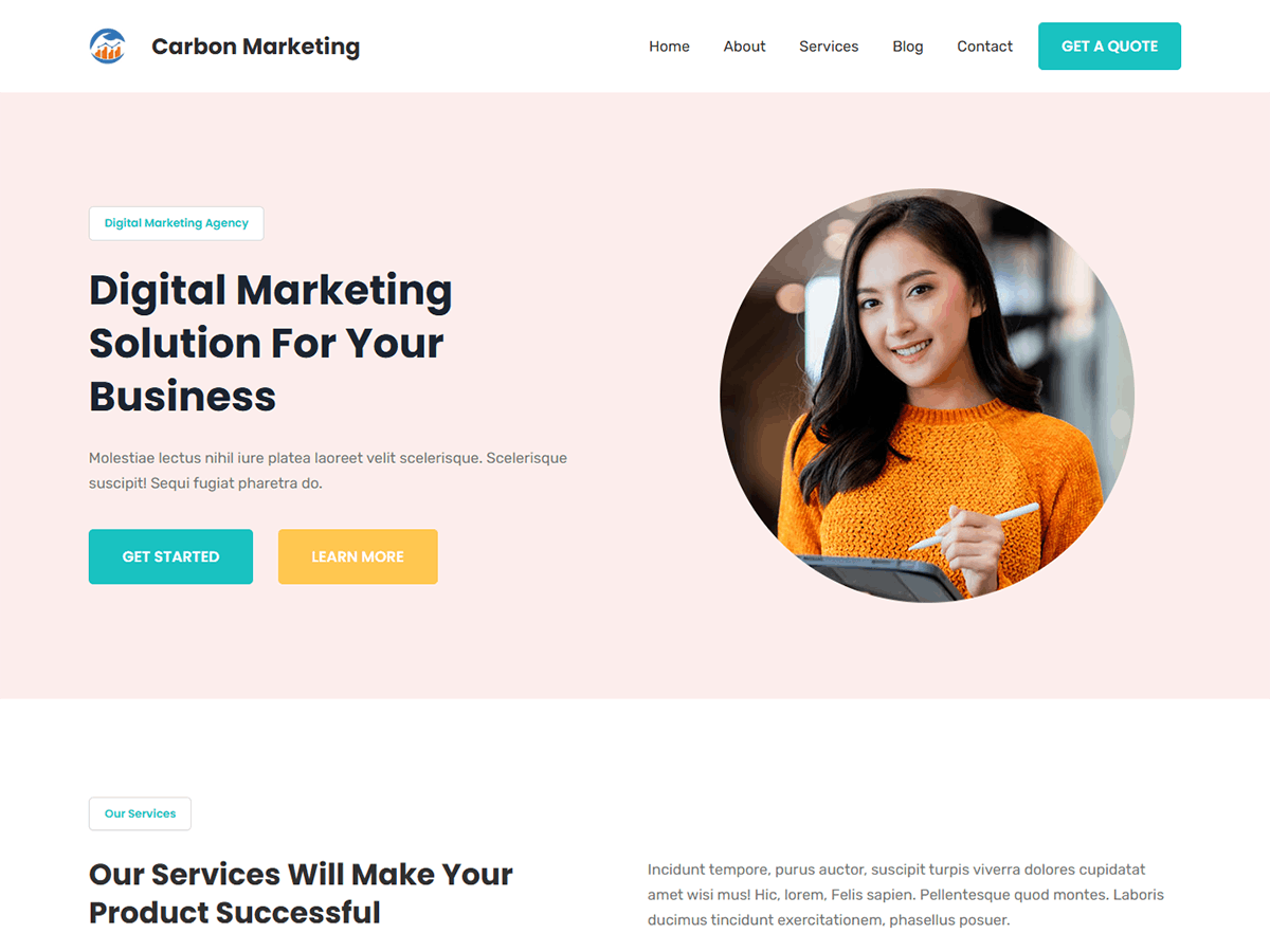 Carbon Marketing - Tema WordPress Carbon Marketing