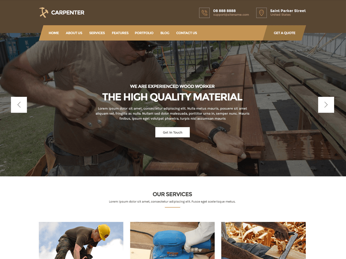 Carpenter Lite - Tema WordPress Carpenter Lite