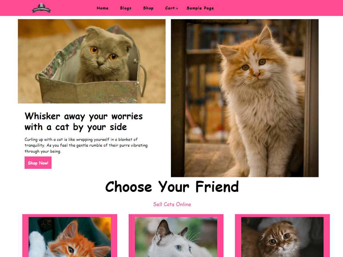 Cat Ecommerce - Tema WordPress Cat Ecommerce