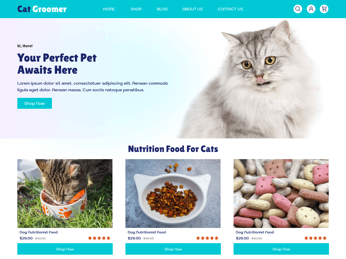 Cat Groomer - Tema WordPress Cat Groomer