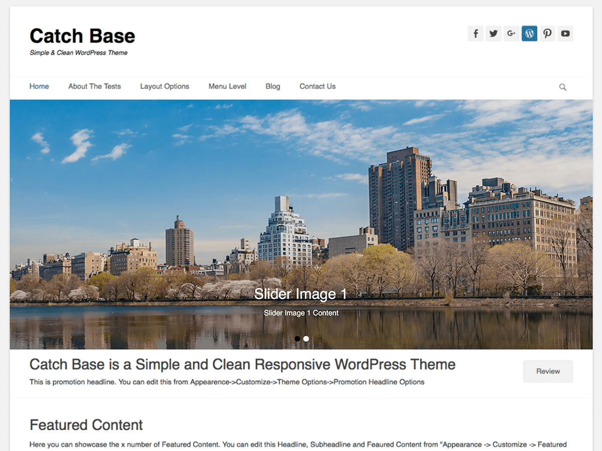 Catch Base - Tema WordPress Catch Base