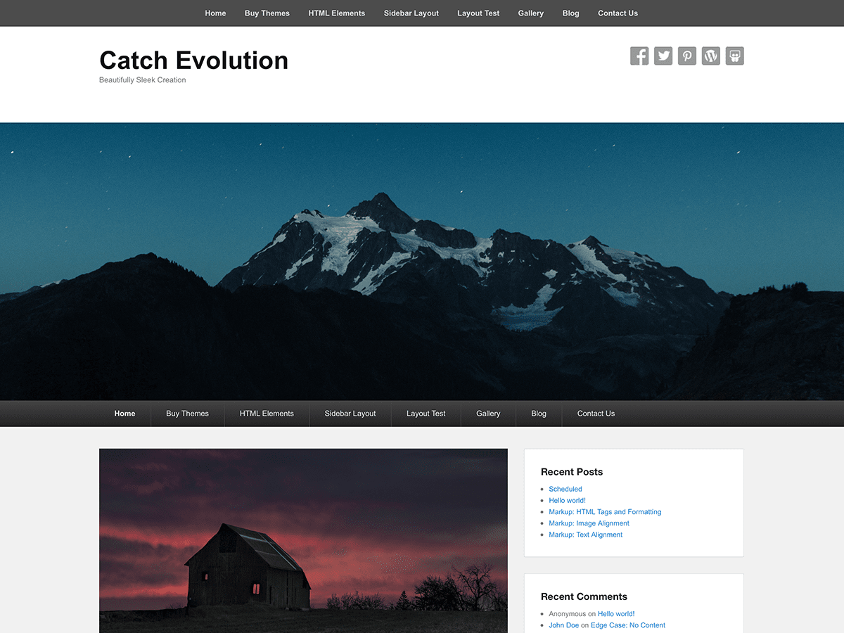 Catch Evolution - Tema WordPress Catch Evolution