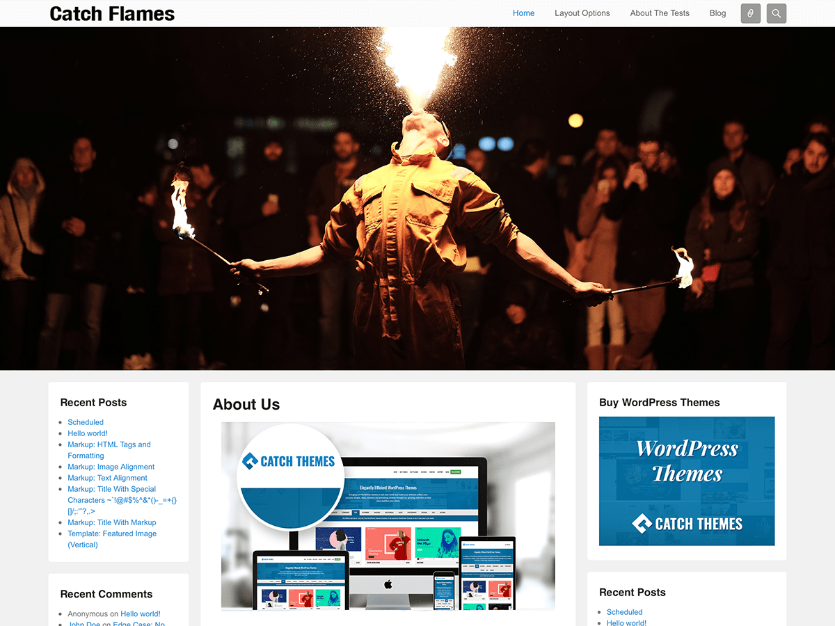 Catch Flames - Tema WordPress Catch Flames