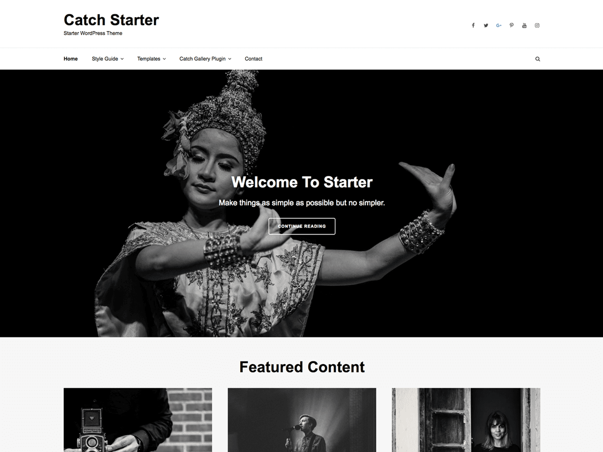 Catch Starter - Tema WordPress Catch Starter