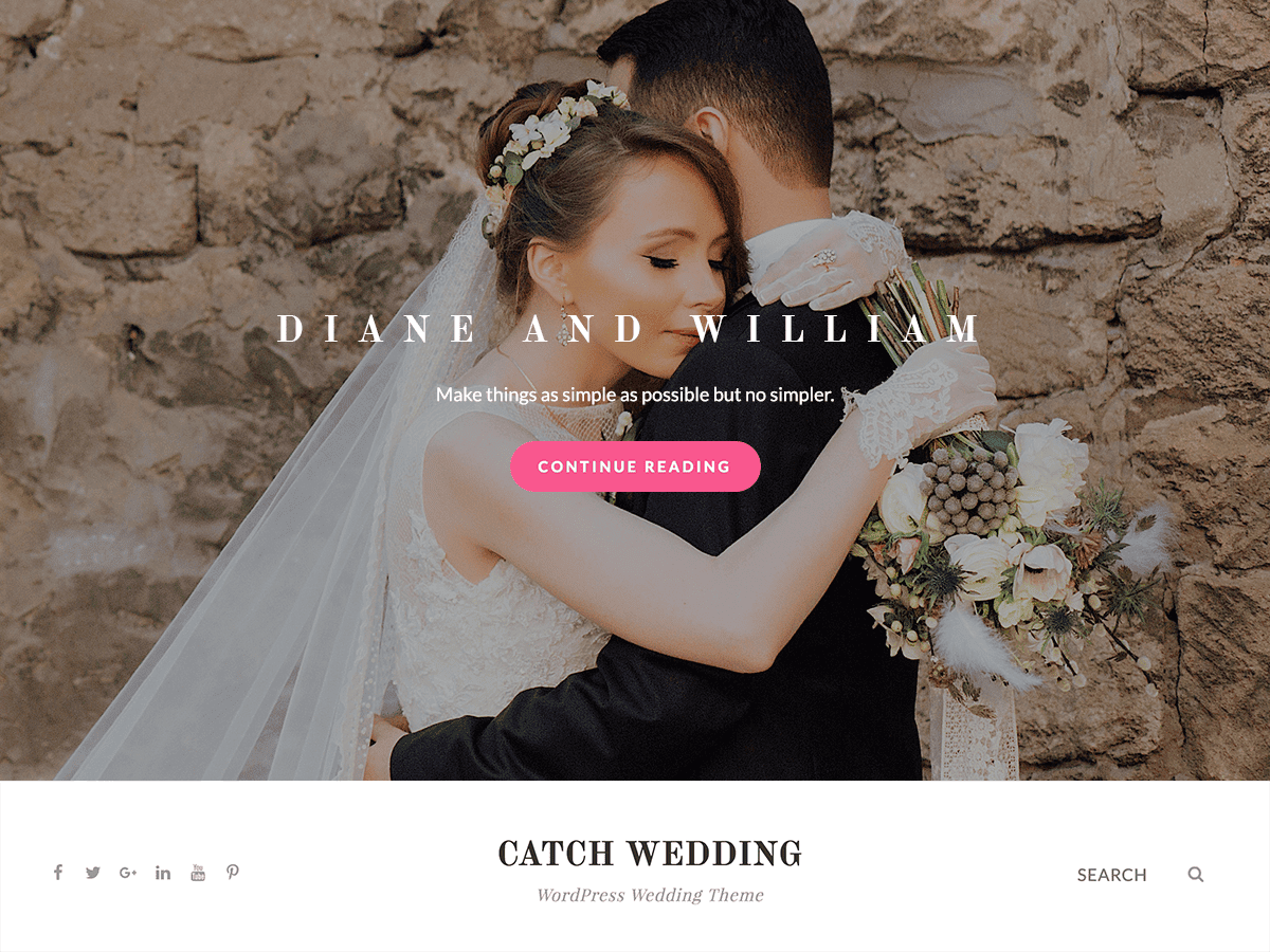Catch Wedding - Tema WordPress Catch Wedding
