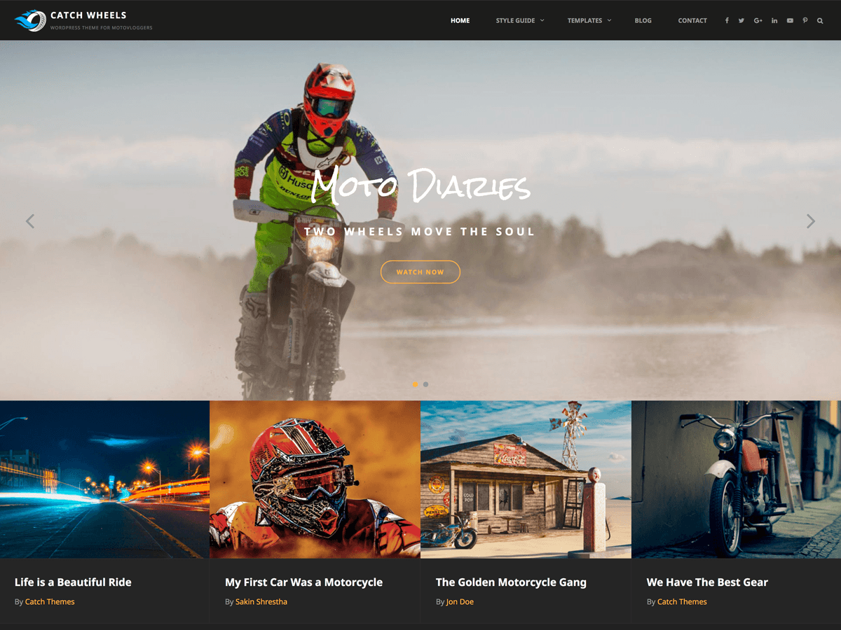 Catch Wheels - Tema WordPress Catch Wheels