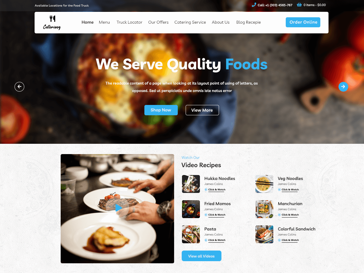 Catering Lite - Tema WordPress Catering Lite