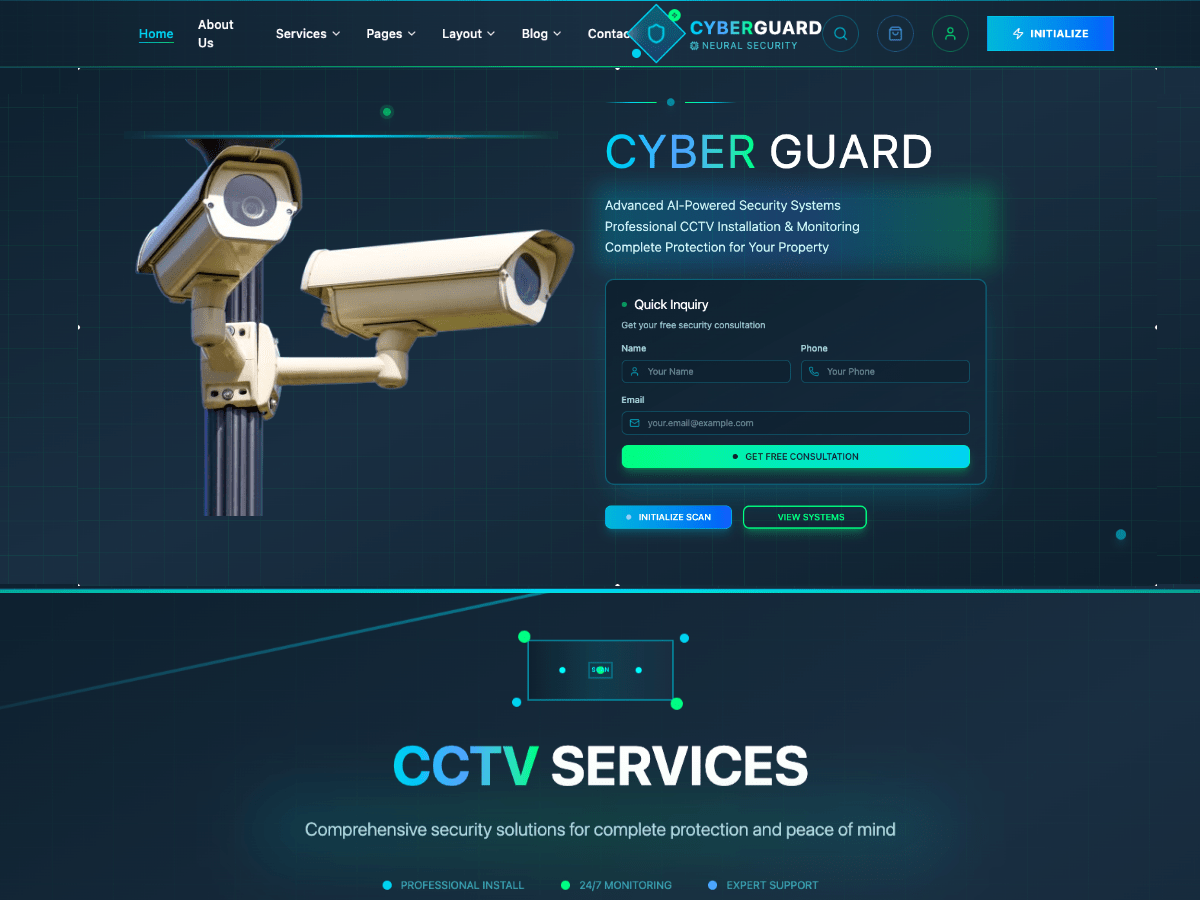 Cctv Security Camera - Tema WordPress Cctv Security Camera