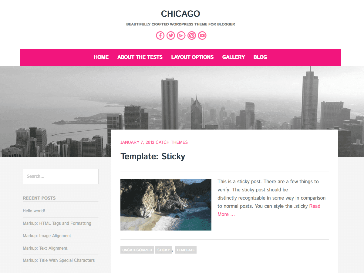 Chicago - Tema WordPress Chicago