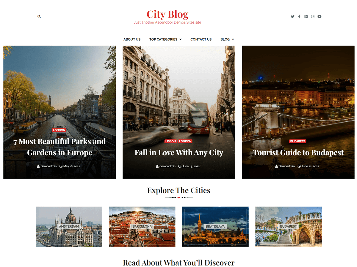 City Blog - Tema WordPress City Blog