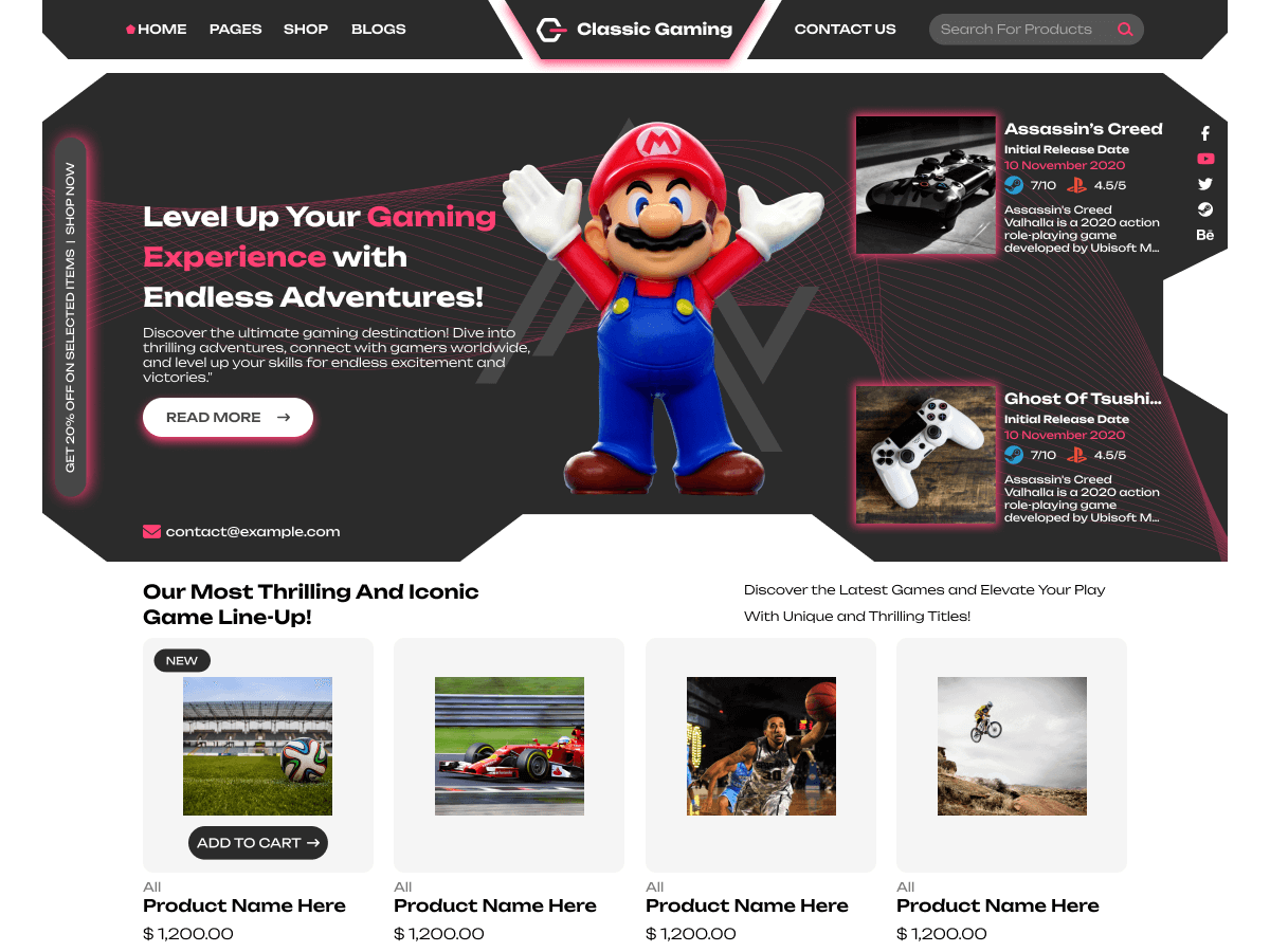 Classic Gaming - Tema WordPress Classic Gaming