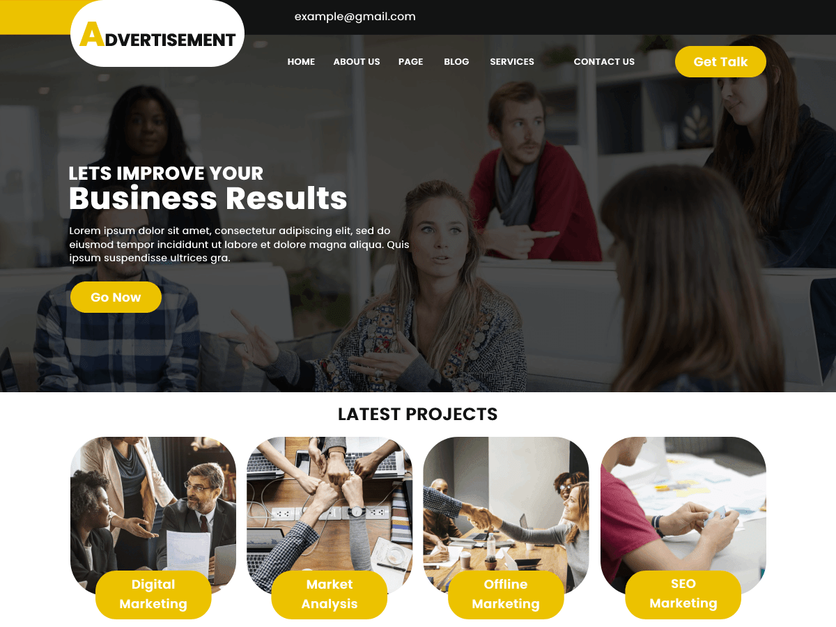Classic Landing Page