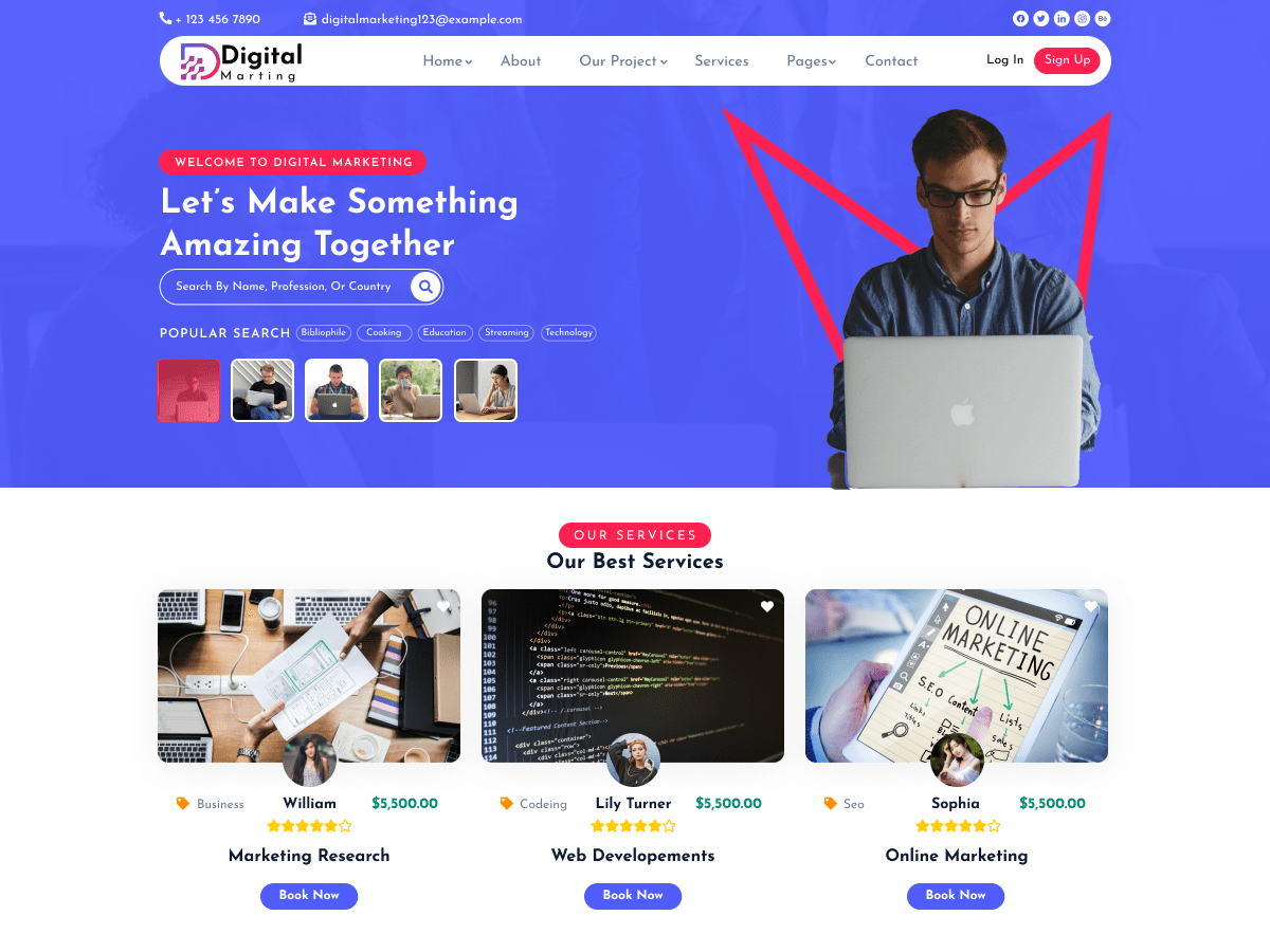 Classic Marketing Agency - Tema WordPress Classic Marketing Agency