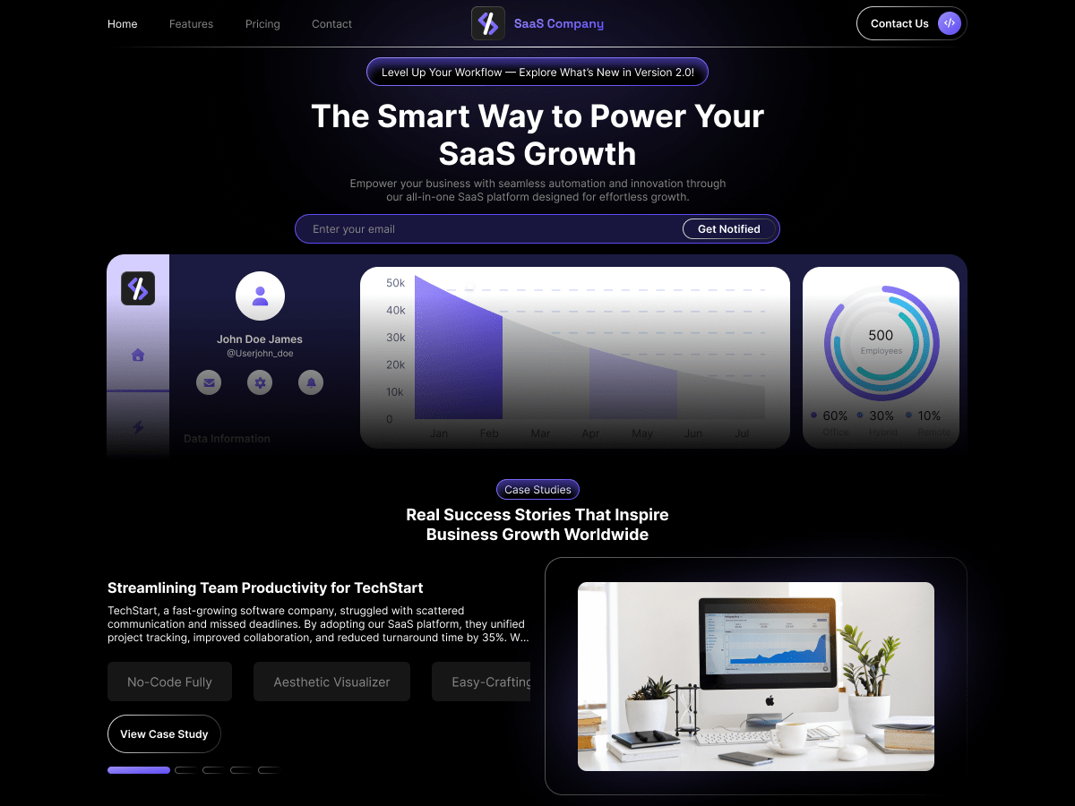 Classic SaaS Company - Tema WordPress Classic SaaS Company