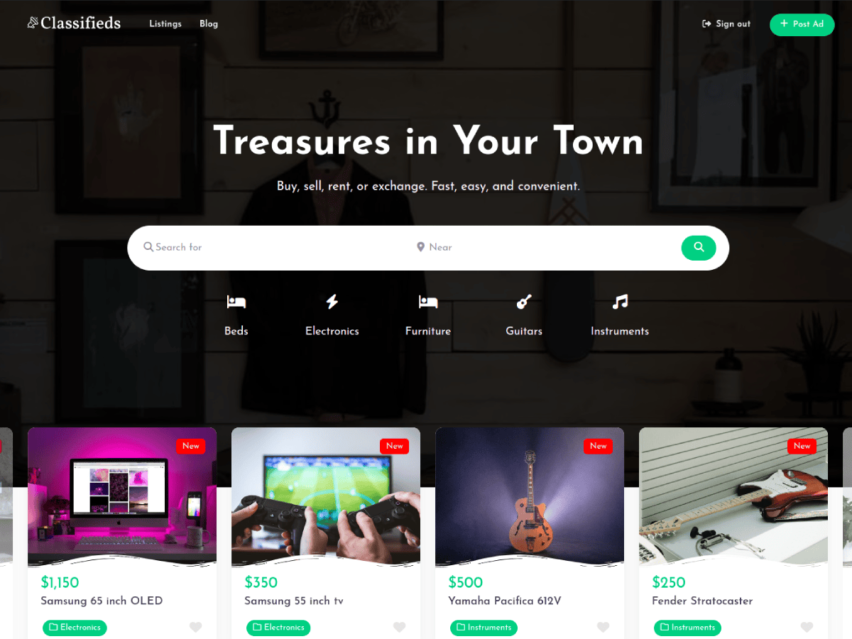 Classified Ads Listings