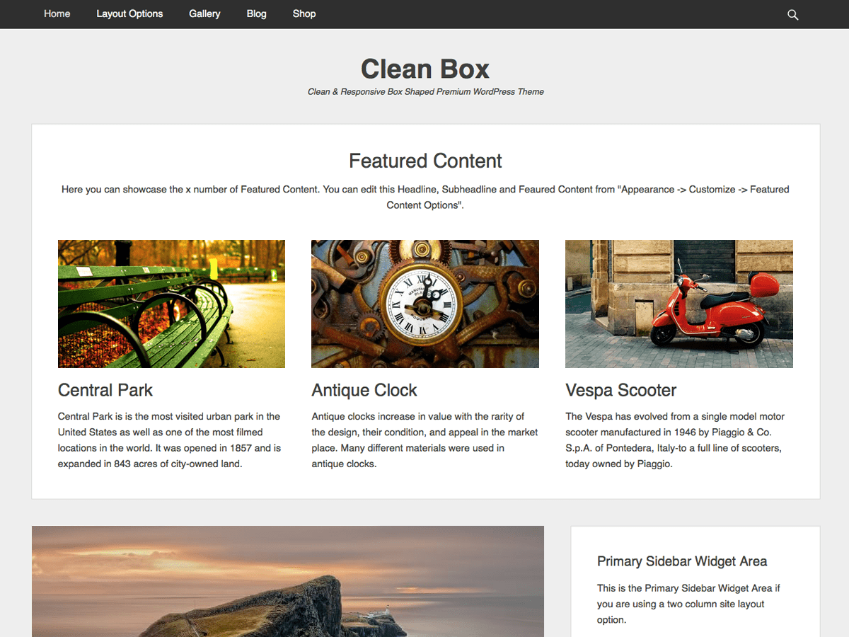 Clean Box - Tema WordPress Clean Box