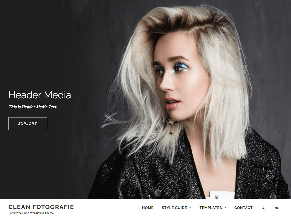 Clean Fotografie - Tema WordPress Clean Fotografie