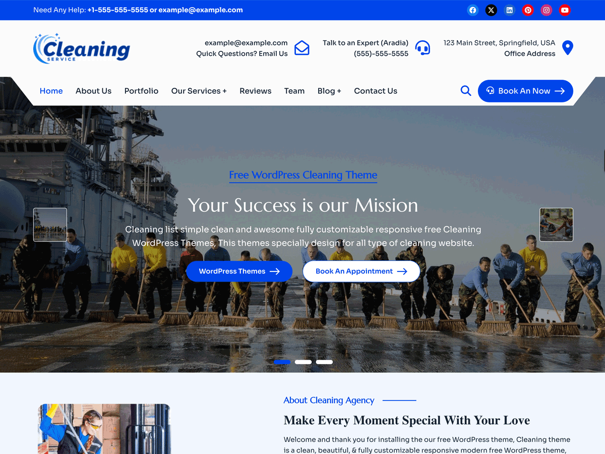 Cleaning Light - Tema WordPress Cleaning Light