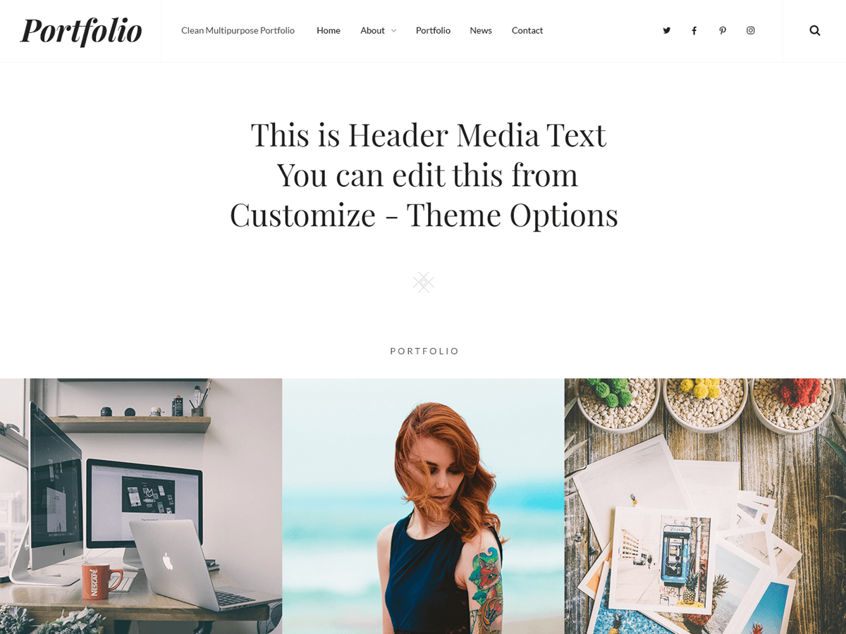 CleanPortfolio - Tema WordPress CleanPortfolio