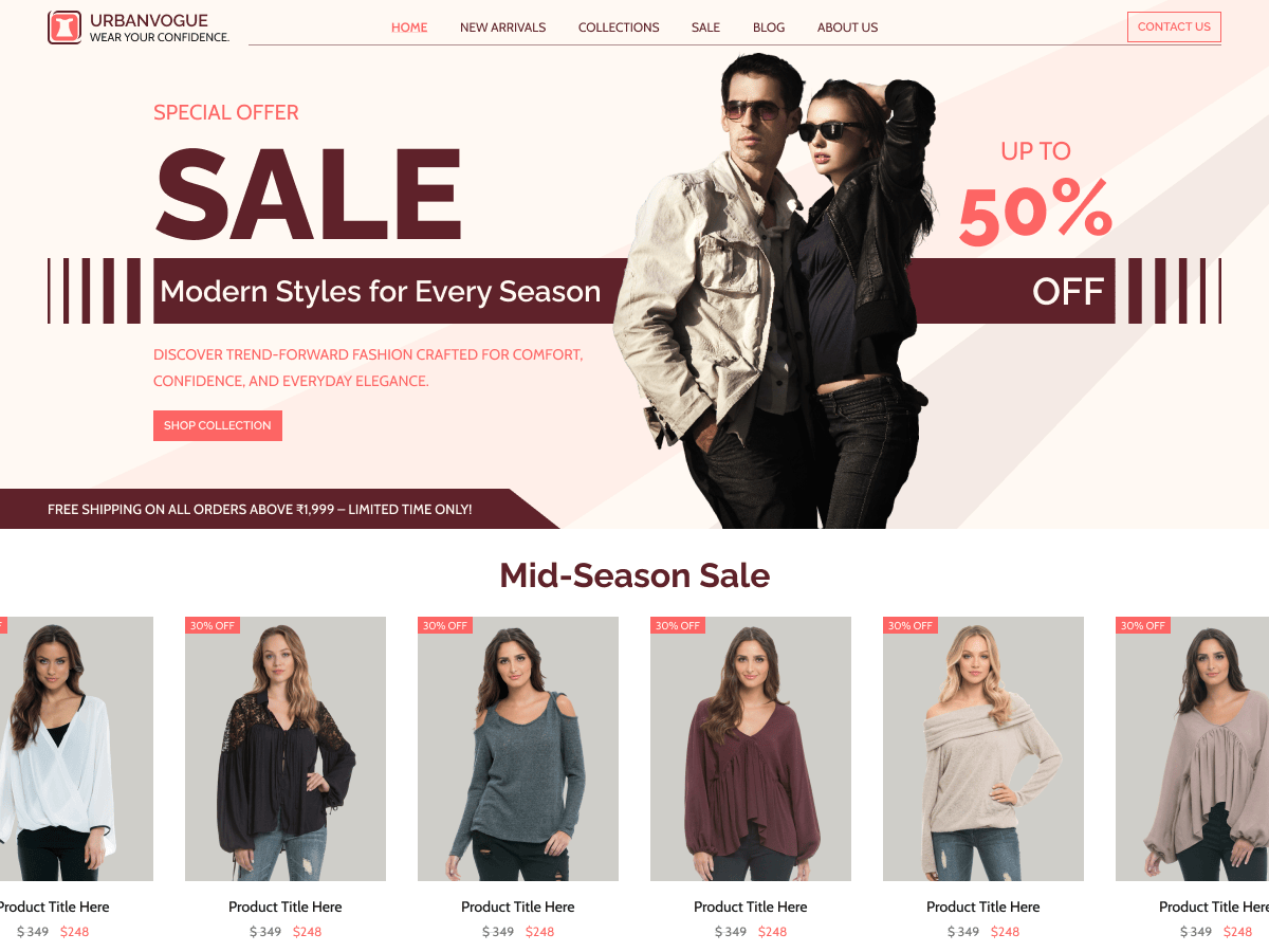Clothing Marketplace - Tema WordPress Clothing Marketplace