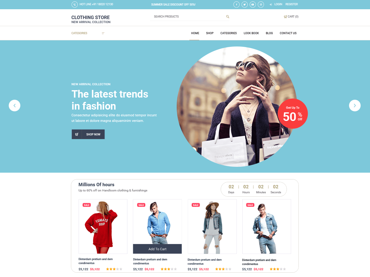 Clothing Store - Tema WordPress Clothing Store