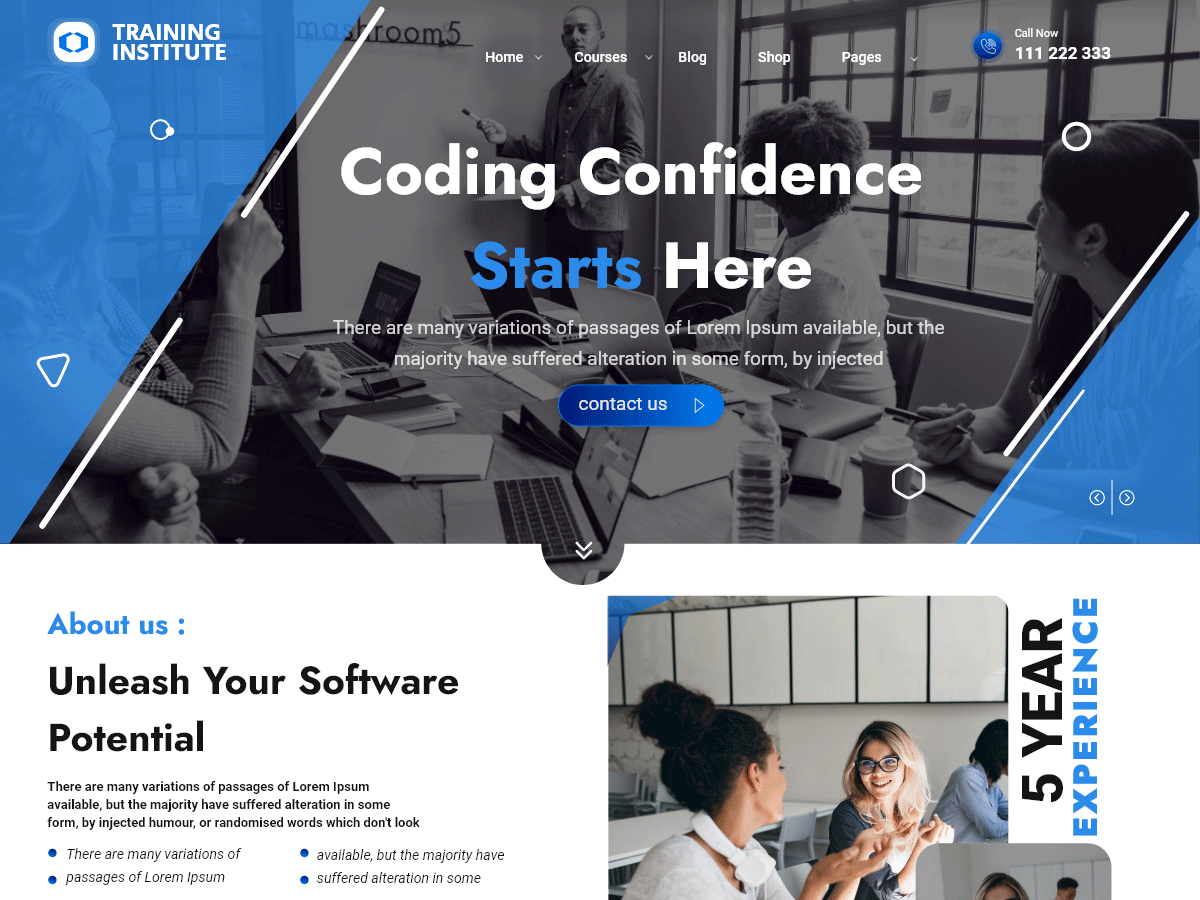 Coaching Institute - Tema WordPress Coaching Institute
