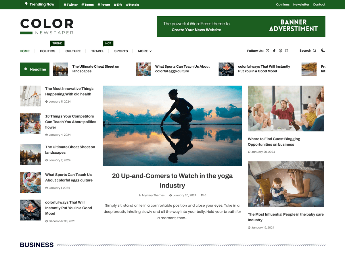Color Newspaper - Tema WordPress Color Newspaper