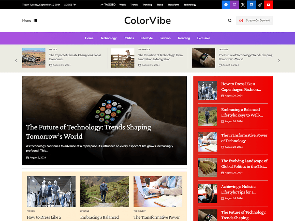 ColorVibe - Tema WordPress ColorVibe