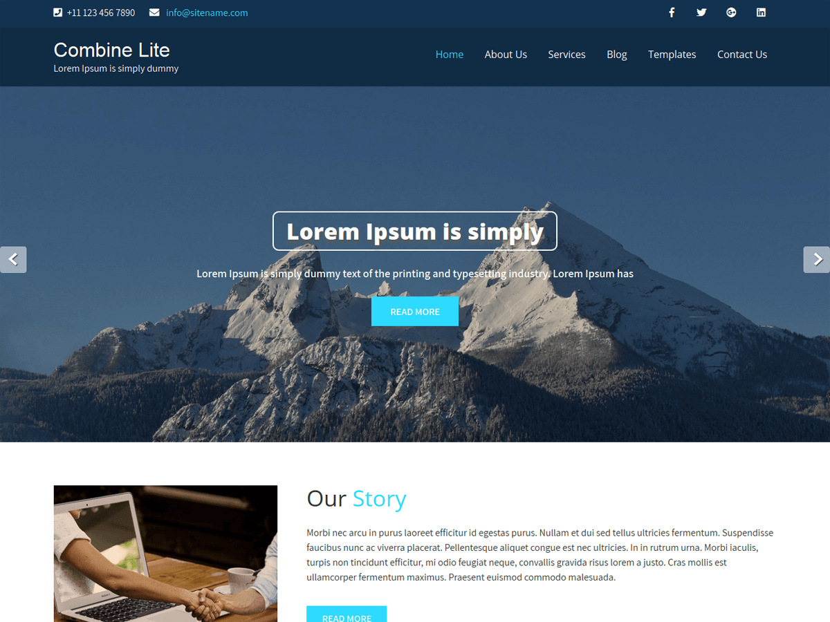 Combine Lite - Tema WordPress Combine Lite