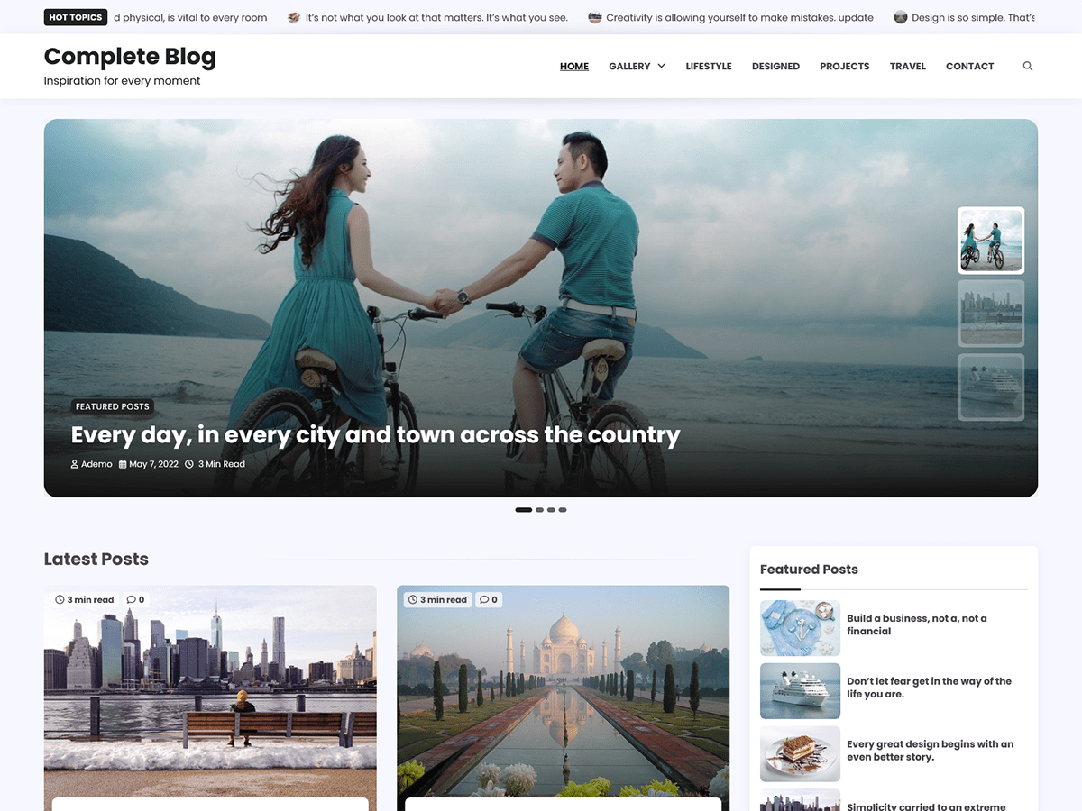 Complete Blog - Tema WordPress Complete Blog
