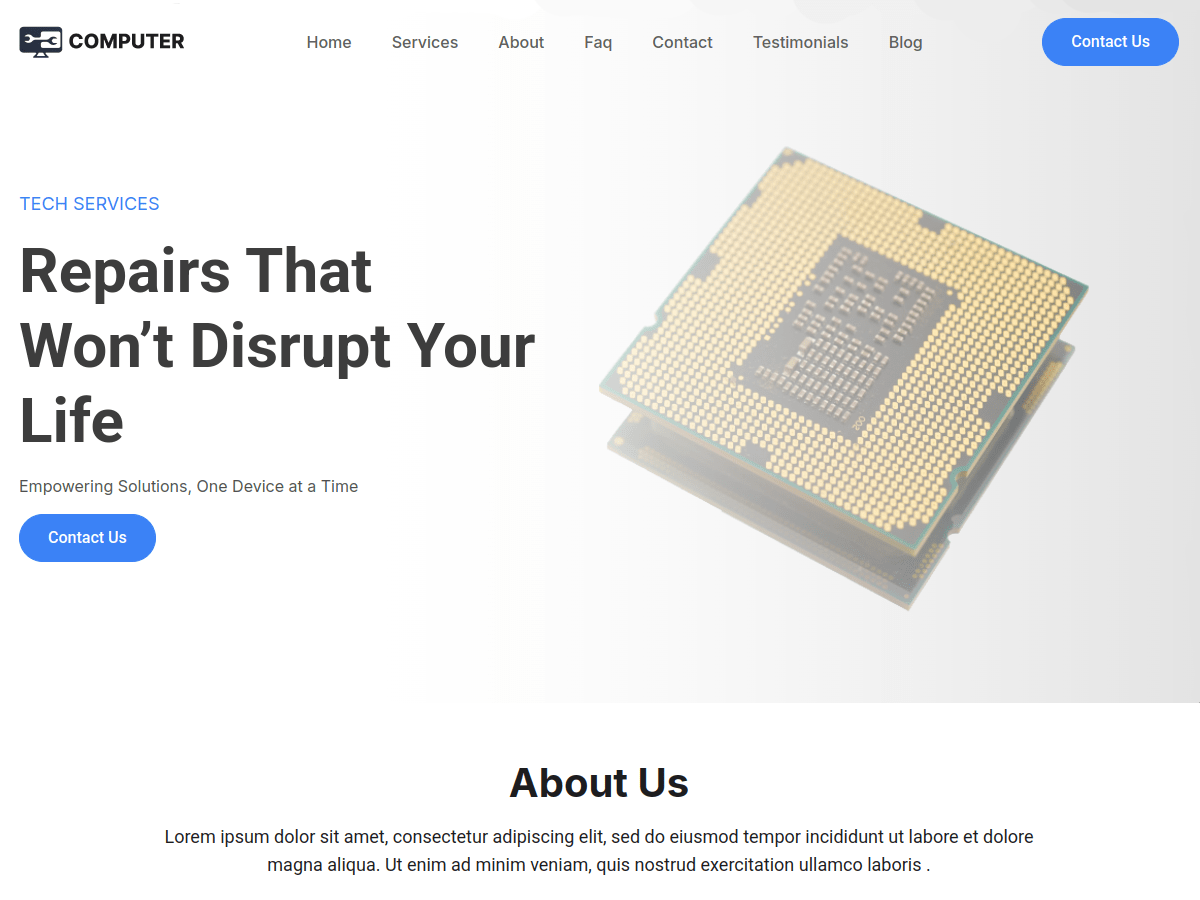 Computer Repair Elementor