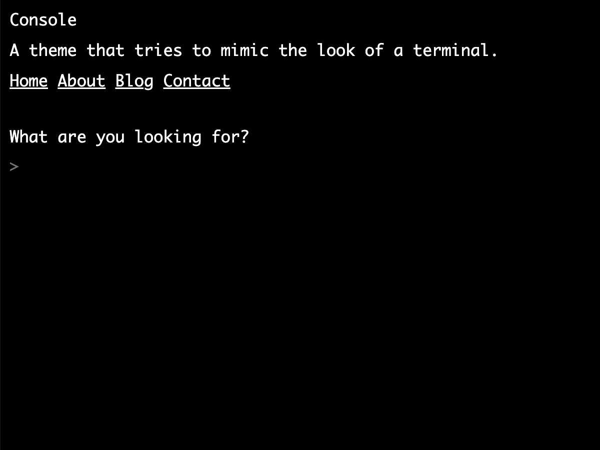 Console